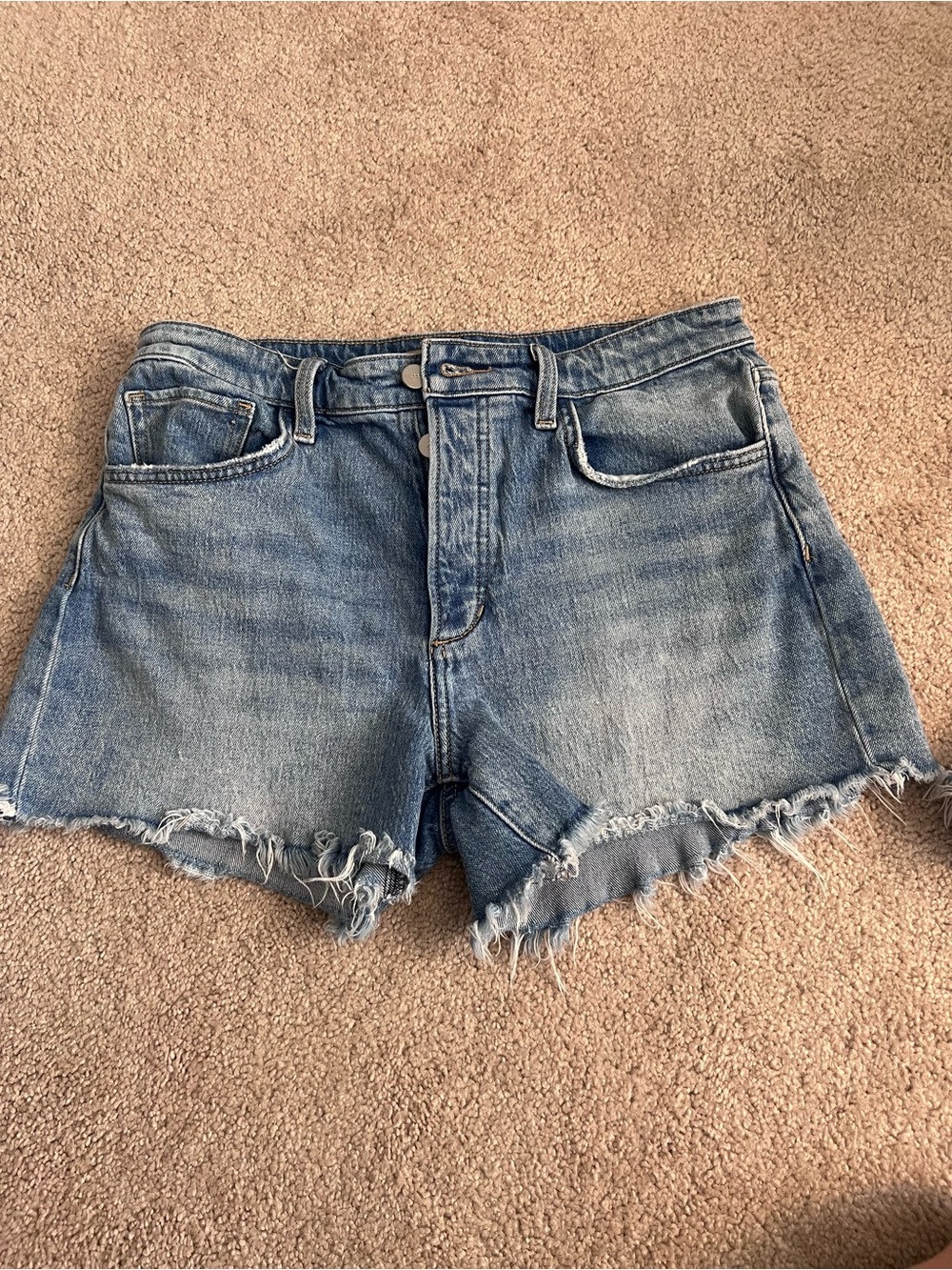 Joe's Jeans Jessi Frayed-Hem Denim Shorts